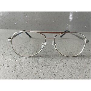 Eyebuydirect Discover 55-13-140 C3 Silver Aviator Eyeglasses Frames ONLY